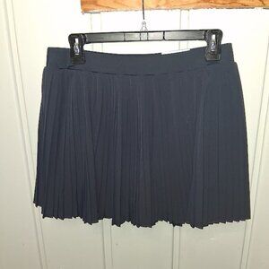 FLX Women's Pleaded Skort with Attached Shorts NWT Sz L Navy Blue